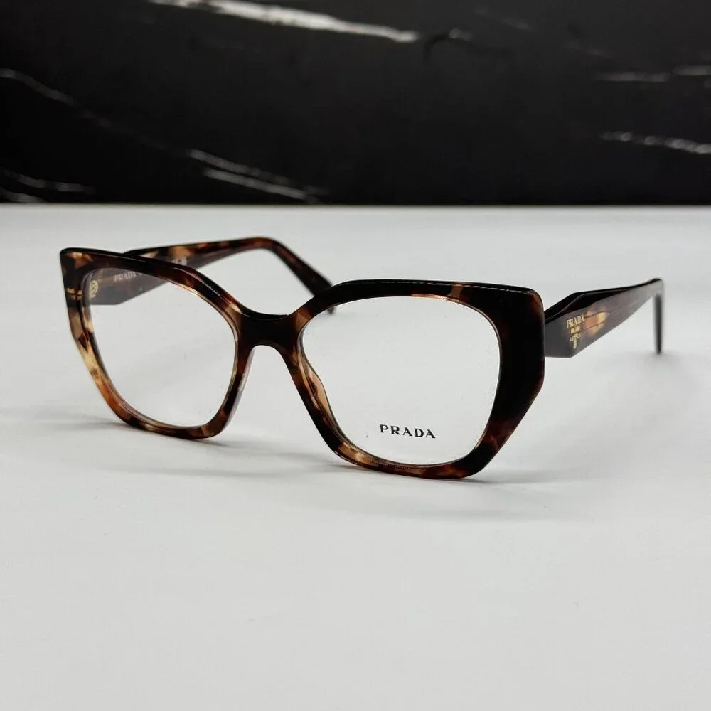 NEW PRADA PR18WV 07R1O1 EYEGLASSES PR 18WV 07R1O1 HAVANA WOMEN EYEWEAR VPR 18W